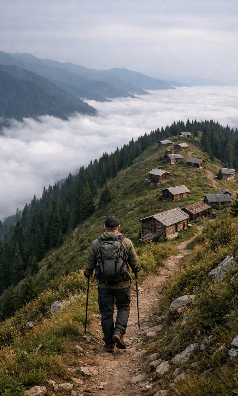Meona Villa konaklamanızda keşfedebileceğiniz Kaçkar Dağları doğa yürüyüşü ve trekking parkurları.